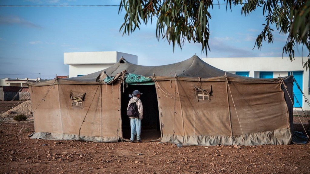 « Salle de classe » d’une école primaire publique dans la région de Sidi Bouzid. Crédit photo: Aymen Omrani