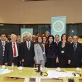 EP President with the network of Mayors of the Mediterranean Eco-Towns Project.