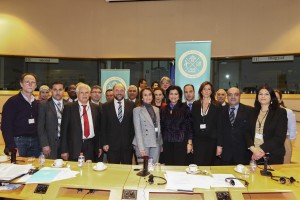 EP President with the network of Mayors of the Mediterranean Eco-Towns Project.