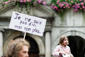 Gustave Deghilage 
Manifestation Stop Dublin - #RefugeesWelcome #openeurope 
(Lausanne, le 15 septembre 2015)